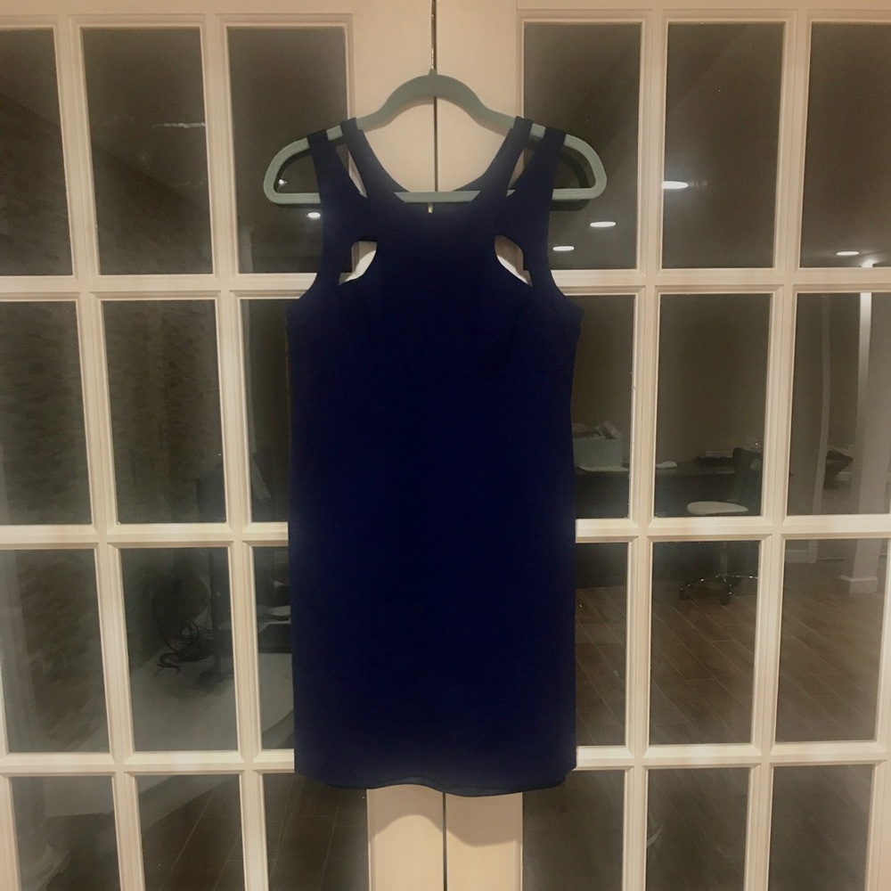 Royal Blue Sleeveless Skin Tight Dress